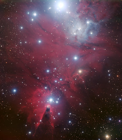 NGC 2264 - The Cosmic Christmas Tree Star Cluster Gets A New Image